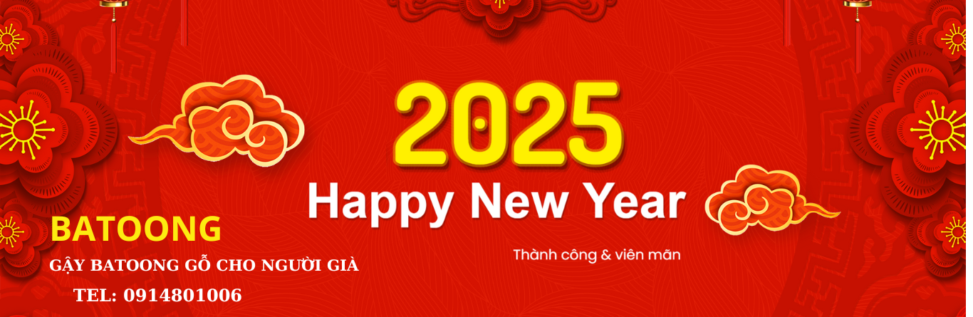Gậy Gỗ Cho Người Già- Gậy Chống Batoong Đầu Rồng Cao Cấp