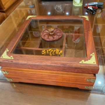 Khay đựng bánh kẹo tết bằng gỗ Vuông