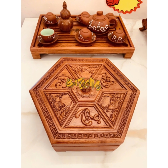 Khay đựng bánh kẹo Chữ phúc Lộc Thọ